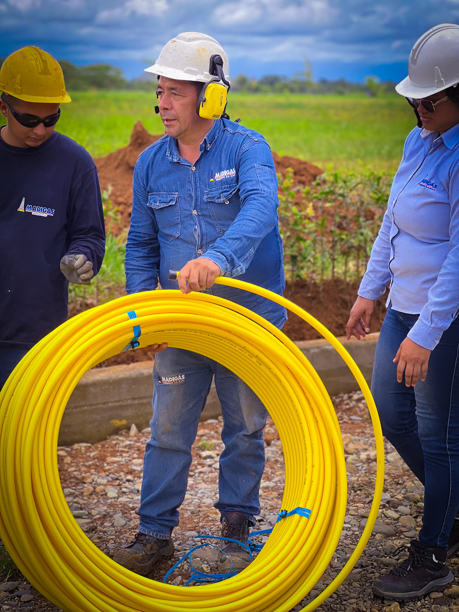 Infraestructura de gas en campo